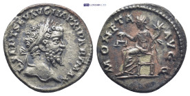 Septimius Severus (193-211 AD). AR Denarius (18mm, 3.1 g), Laodicea ad mare mint, 198-202 AD. Obv. L SEPT SEV AVG IMP XI PART MAX, laureate head right...