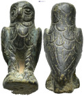 Bronze owl statue. (38mm, 44.5 g)