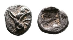 Ionia, Phokaia, circa. 530-478 BC. AR Tetartemorion ( 4mm, 0,14 g.). Griffin head right. Rev. Quadripartite incuse square. SNG Kayhan 602-3. Good very...