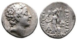 Kings of Cappadocia, Ariarathes VII Philometor. Circa 107/6-101/0 BC. AR Drachm ( 17,5mm, 3,87 g.). Mint C (Komana). Dated year 10 of an uncertain era...