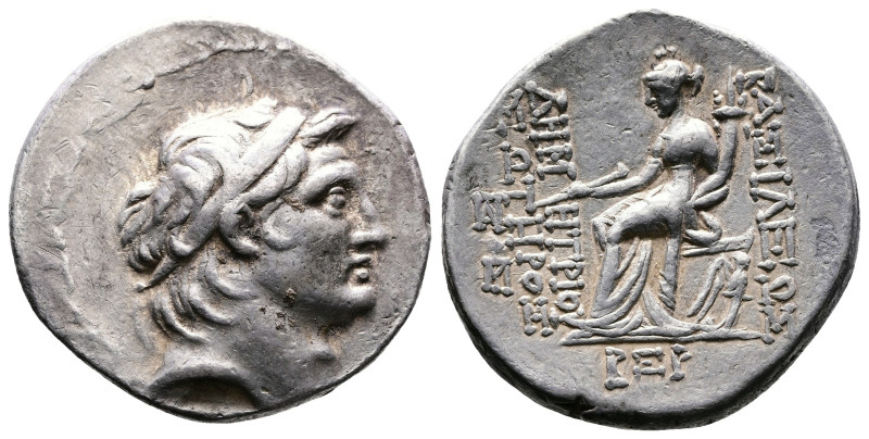 Seleukid Kingdom, Demetrios I Soter, 162-150 BC. AR Tetradrachm ( 30mm, 16,53g.)...