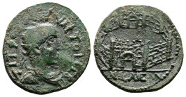 Bithynia, Nicaea, Quietus, usurper, 260-261 AD. AE (15mm, 6,98g.). TI ΦΟYΛ ΙΟΥ KΥHTOC CΕΒ Radiate, draped and cuirassed bust of Quietus to right. Rev....