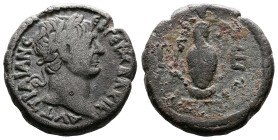 Egypt, Alexandria,Trajan Billon Tetradrachm (12,91 g.). Dated RY 15 = 111/2 AD. ΑΥΤ ΤΡΑΙΑΝ ϹЄΒ ΓЄΡΜ ΔΑΚΙΚ, laureate head of Trajan to right. Rev. Cano...