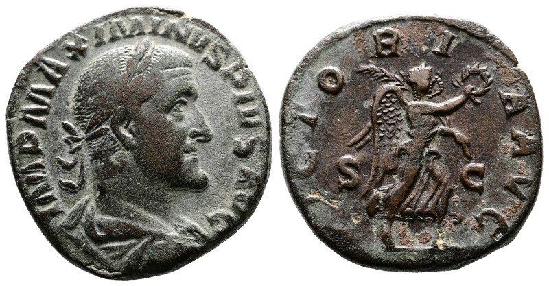 Maximinus I. 235 - 238 AD. AE Sestertius. (29 mm, 16,84 g.). Rome mint, struck 2...