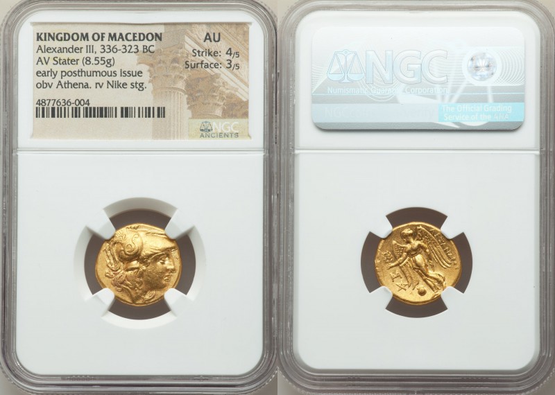 MACEDONIAN KINGDOM. Alexander III the Great (336-323 BC). AV stater (18mm, 8.55 ...