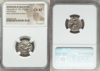 MACEDONIAN KINGDOM. Alexander III the Great (336-323 BC). AR drachm (17mm, 5h). NGC Choice XF. Posthumous issue of Lampsacus, ca. 310-301 BC. Head of ...