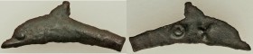 SCYTHIA. Olbia. Ca. 437-410 BC. Cast AE (28mm, 1.79 gm). XF. Dolphin left / ΘY on blank surface. Anokhin 180. SNG BM Black Sea 369. 

HID09801242017