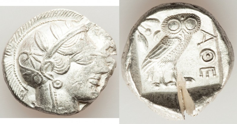 ATTICA. Athens. Ca. 440-404 BC. AR tetradrachm (25mm, 16.96 gm, 3h). XF, test cu...