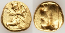 ACHAEMENID PERSIA. Time of Xerxes II-Artaxerxes II (ca. 420-375 BC). AV daric (16mm, 8.35 gm). XF. Lydo-Milesian standard. Sardes mint. Persian king o...