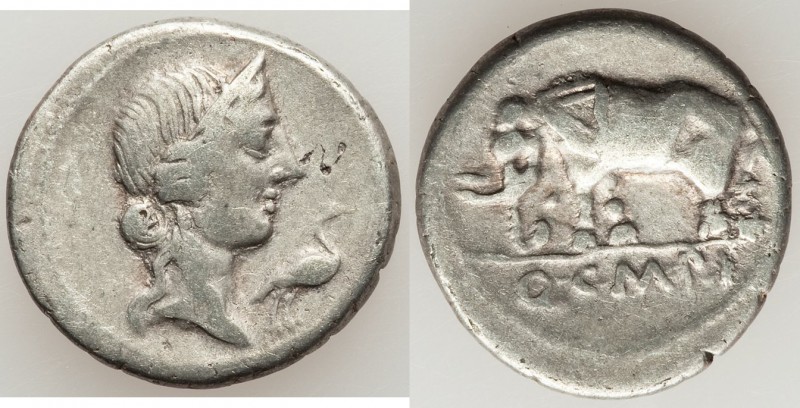 Q. Caecilius Metellus Pius (ca. 81 BC). AR denarius (19mm, 3.88 gm, 3h). VF. Nor...