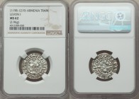 Cilician Armenia. Levon I (1198-1219) Tram ND MS62 NGC, Bed-227. 22mm. 2.96gm. 

HID09801242017