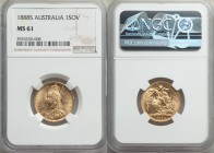 Victoria gold Sovereign 1888-S MS61 NGC, Sydney mint, KM10.

HID09801242017