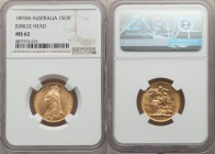 Victoria gold Sovereign 1893-M MS62 NGC, Melbourne mint, KM10.

HID09801242017