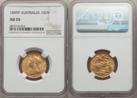 Victoria gold Sovereign 1899-P AU55 NGC, Perth mint, KM13.

HID09801242017