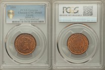 Victoria Cent 1859 UNC Details (Cleaned) PCGS, London mint, KM1, "Narrow 9, DP4" variety. 

HID09801242017
