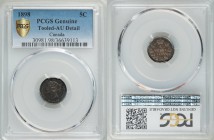 Victoria 5 Cents 1898 AU Details (Tooled) PCGS, London mint, KM2.

HID09801242017