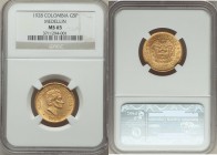 Republic gold 5 Pesos 1928 MS65 NGC, KM204. Narrow or wide date with large or normal 2.

HID09801242017