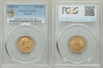 Prussia. Wilhelm I gold 10 Mark 1873-A AU58 PCGS, Berlin mint, KM502. AGW 0.1152 oz.

HID09801242017
