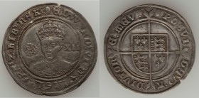 Edward VI (1547-1553) Shilling ND (1551-1553) VF (tooling) NGC, Tower mint, Tun mm, Third Period, S-2482. 33mm. 5.93gm. Minor tooling in the obverse f...