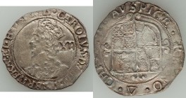 Charles I Shilling ND (1639-1640) VF, Tower mint, Triangle mm, S-2799. 31mm. 6.16gm. Sixth crowned bust left, value behind / Square topped shield over...
