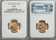 Victoria gold Sovereign 1899 MS62 NGC, KM785, S-3874. AGW 0.2355 oz. 

HID09801242017