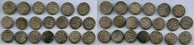 Seljuqs of Rum 30-Piece Lot of Uncertified Dirhams, includes 30 coins of: Kayka'us II (1st Reign, AH 643-647 / AD 1245-1249) Dirhams (square on each s...