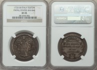 Papal States. Clement XII silver Testone Anno IIII (1733) XF45 NGC, KM844, B-2628.

HID09801242017