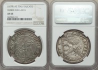 Venice. Alvise Contarini Ducato ND (1679)-AC XF45 NGC, KM358. Obverse legend normal N.

HID09801242017