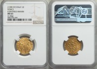 Venice. Ludovico Manin (1789-1797) gold Zecchino ND MS63 NGC, KM755, Fr-1445. 21mm. 3.44gm. S·M·VENET DVX LVDOV·MANIN, St. Mark standing right, blessi...