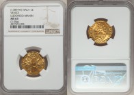 Venice. Ludovico Manin (1789-1797) gold Zecchino ND MS63 NGC, KM755.

HID09801242017