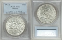 Estados Unidos "Caballito" Peso 1913/2 MS63 PCGS, Mexico City mint, KM453. 

HID09801242017