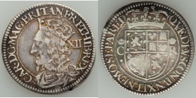 Charles I (1625-1649) 12 Shillings ND (c. 1638) Good VF, Edinburgh mint, S-5560. 31mm. 5.67gm. Third coinage and Falconer's first issue with "F" over ...