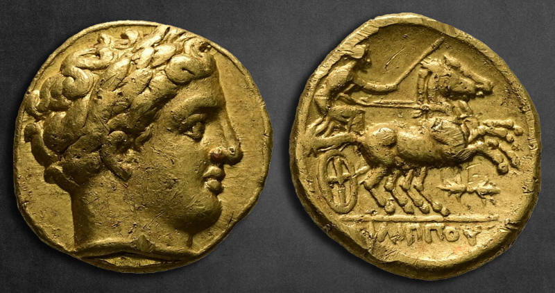 Kings of Macedon. Pella. Philip II of Macedon 359-336 BC. 
Stater AV

17 mm, ...