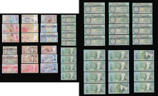 Guernsey 1 Pound signed Clark Pick 52c (9) some consecutives 1 Pound signed Haines (6) some consecutive and 1 Pound Trestain , 5 Pounds Bull Pick 49 s...