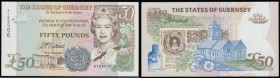 Guernsey 50 Pounds Trestain (1994) Pick 59 Unc