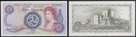 Isle of Man 5 Pounds Dawson series D538992 Pick 35b Unc