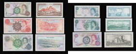 Isle of Man signed by Dawson (5) 50 Pounds Pick 39a Unc, 20 Pounds Pick 37a series 120019 Une, 10 Pounds Prefix A Pick 36b AU, 5 Pounds series C Pick ...