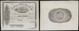 Isle of Man, Ramsey & Isle of Man Bank &pound;1 unissued remainder dated 18xx (1825), Quarmby 218, EF or better