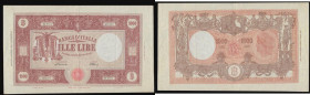 Italy 1000 Lire 1947 issue, Signatures Einaudi and Urbini, Pick 81a, Good VF