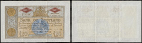 Scotland Bank of Scotland 20 Pounds dated 13th September 1960 series 1/E 2134, large pleasing note, (Pick94f), Good VF or better