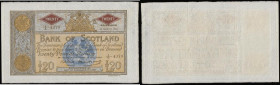 Scotland Bank of Scotland 20 Pounds dated 25th March 1958 series 3/C 4379, large pleasing note, (Pick94e), Good VF