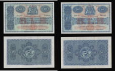 Scotland British Linen Bank 20 Pounds signed Anderson (2) 6 July 1954 S/N Z/4 04/123 F-VF and 5 March 1962 H/5 08/474 GVF still with some original she...