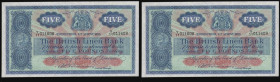 Scotland British Linen Bank 5 Pounds EDINBURGH 4th August 1955 S/N Y/11 011608 signed Anderson, Pick 161b GEF/AU desirable thus