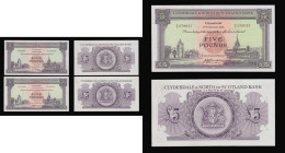 Scotland Clydesdale and North of Scotland Bank 5 Pounds Kings College Aberdeen and Glasgow Cathedral front (3) 1st November 1956 GEF-AU, 1st February ...