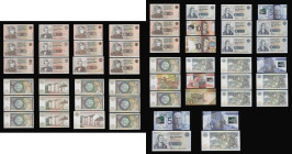 Scotland Clydesdale Bank PLC a high grade collection all crisp Unc unless stated 10 Pounds Livingstone large size 9.11.1990 (AU) small size 3.9.1992, ...