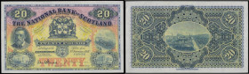 Scotland National Bank of Scotland 20 Pounds 1 February 1951 signed Dandie and Brown S/N A180-292 Calloway and Murphy NA63 GVF (one pressed looks bett...