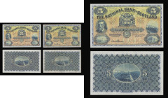 Scotland National Bank of Scotland 5 Pounds (3) Dandie and Leggat 2 January 1945 S/N C084-936 Fine, Dandie and Brown 1 February 1951 S/N C679-948 GVF,...