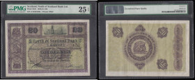 Scotland North of Scotland &pound;20 dated 1st March 1930 serial number A 0102/0401 Harvey H Smith Pick s641, Calloway and Murphy NS41 PMG 25 EPQ, Ver...