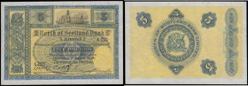 Scotland North of Scotland Bank Limited 5 Pounds Aberdeen 1st March 1934 A 0895/0452 signed Cook and Harvey Smith firm and pleasing nearer EF than GVF