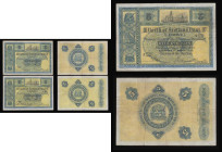 Scotland North of Scotland Bank Limited 5 Pounds Aberdeen Harvey Smith signature with different accountants 1st March (3) 1928 S/N A 0681/0828 near Fi...